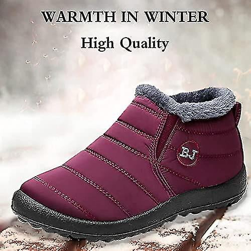 Boojoy Winter Boots,Men Womens Winter Snow Boots Waterproof Anti-Slip  Booties