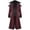 Red,1pc, variant on Medieval Halloween Vampire Costume Vintage Long Coat Role Play Outfit For Men Themed Party Masquerade Stage Performance Cosplay Dress Up Historical Event Costume