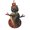 Snowman Shape, variant on Wolf Hunting Retro USA Flag Wooden Christmas Ornament Angel Shape,Xmas Tree Hanging Decoration 6 PCS