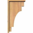 thumbnail image 3 of 5 1/2"W x 14"D x 26"H Mediterranean Smooth Corbel w/Backplate, Western Red Cedar, 3 of 9