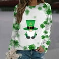 thumbnail image 3 of Gibobby Sudadera sin capucha y ocio Sudadera con capucha de moda para mujer, camisa deportiva, informal de manga larga, camisa deportiva holgada de otoño (Blanco, 35), 3 of 4
