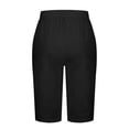 thumbnail image 4 of Edvintorg Womens Shorts Elastic Waisted Bermuda Wide Leg Summer Casual Lounge Short with Pockets Clothes for Women Black S, 4 of 9
