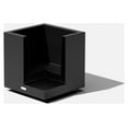 thumbnail image 2 of Veradek Block Series Cube Small Plastic Planter - Black, 2 of 12