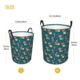 thumbnail image 3 of Susaid Frog and Mushrooms Print Waterproof Oxford Cloth Storage Circular Laundry Hamper BasketCapacity for Home-Medium, 3 of 6