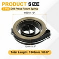 thumbnail image 2 of 3Pcs Drill Press Return Spring, 52 x 12 x 0.7 mm Coil Spring Assembly Steel Chemical Blackening Finish for Various Vacuum Volume Cleaner Coil Systems, 2 of 6