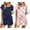 White Floral Print/Navy, variant on Ekouaer Pajama Shorts Set Womens Comfy Short Sleepwear Crew Neck Pj Top and Shorts Sets 2 Piece Loungewear