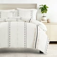thumbnail image 4 of Duvet Covert Set - Ultra Soft - Natural Clay Geometric Line for Queen Size Bedding by Comfort Canopy, 4 of 15