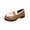 Brown, variant on Gpaecead Women's Two Tone Platform Tassel Loafers Faux Leather Chunky Sole Slip On British Style Comfort Shoes For Work And Casual Blue