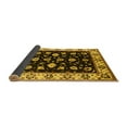 thumbnail image 2 of Ahgly Company Indoor Round Oriental Yellow Traditional Area Rugs, 5' Round, 2 of 4
