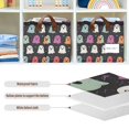 thumbnail image 4 of Yayeee Foldable Storage Basket for Shelves with Handles Set of 2 Waterproof Cloth Bins, Colorful Halloween Ghost, 4 of 7