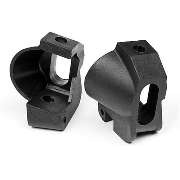 HPI Racing HPI101018 22 deg. Front Hub Carriers Trophy Buggy Spare Parts Set, Black