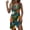 Green, variant on Womens Summer Dresses Tropical Print Sleeveless Sun Dresses Cozy Round Neck Tunic Swimsuit Beach Mini Dress 2026 Spring Blue 2XL