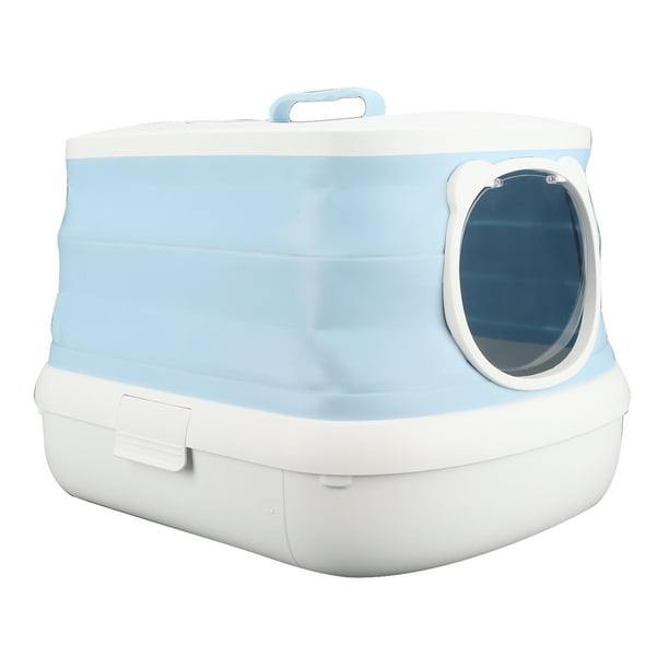 Enclosed Cat Litter Box,Foldable Cat Litter Box Foldable Portable Cat