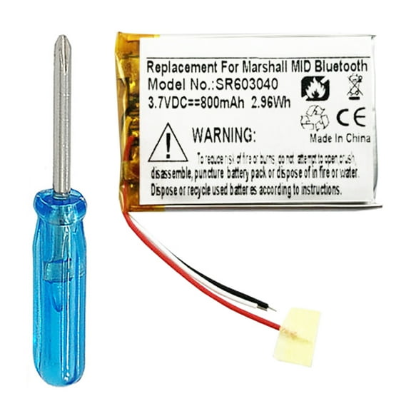 Marshall Mid, Major II, III Bluetooth Headphones Battery 603040 VDL603040 800mAh