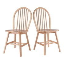 2-Pc Chair Set; Natural
