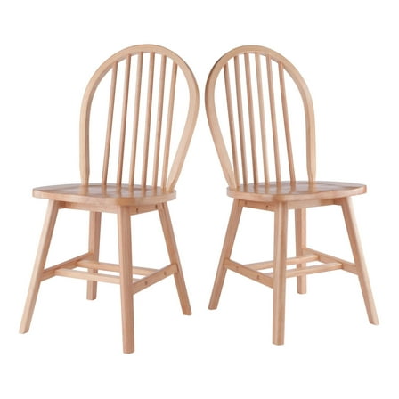 2-Pc Chair Set; Natural
