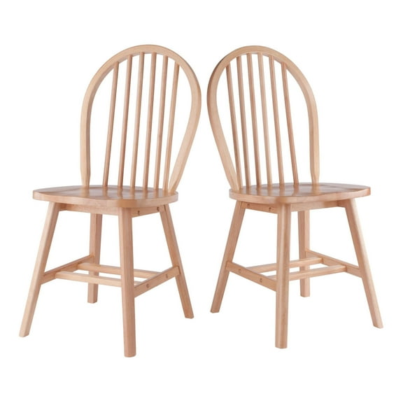 2-Pc Chair Set; Natural
