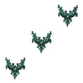 thumbnail image 4 of relayinert Fine Workmanship Rhinestone Patches Embroidered Elegance For Special Occasion white 3Set, 4 of 6