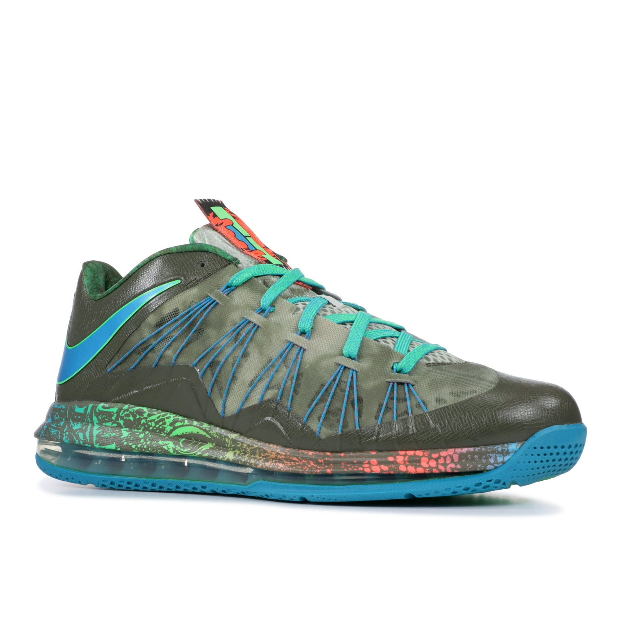Nike Men Air Max Lebron 10 Low Swamp Thing 579765 301 Size 12 Walmart