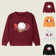 thumbnail image 1 of QIPOPIQ Chandail en Molleton Décontracté à Manches Longues pour Filles Col Rond Pull Mignon Coupe Décontractée Taille 3-14 Ans Vêtements pour Enfants Liquidation, 1 of 8