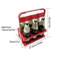 thumbnail image 4 of Portable Folding 6 Bottle Carrier Rack For Travel Picnics And Bars Durable PP Material, 4 of 8