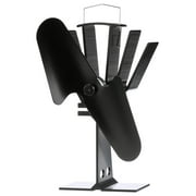 CintBllTer Original, 800CAXBX, Heat Powered Wood Stove Fan, 100CFM, Black, 7.9"Blade