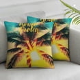 thumbnail image 3 of nygtbtfer with Tropical Plant Leaves Pillows Decorative Quote Pillow Square Cushion () White, 3 of 7