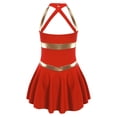 thumbnail image 5 of inhzoy Kids Girls Cheer Leader Uniform Dance Dress Red 12, 5 of 9