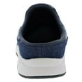 thumbnail image 3 of EASY SPIRIT Womens Navy Mixed Media Cushioned Removable Insole Traveltime Round Toe Wedge Slip On Mules 7 M, 3 of 3