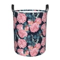 thumbnail image 2 of Goofa Rose Flowers Printed Circular Hamper,Laundry Basket with Handles,Storage Baskets Foldable,Large Capacity Laundry Hamper-Small, 2 of 8