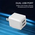 thumbnail image 4 of Cargador de pared USB de doble puerto REKNA 110 V carga rápida, 4 of 7