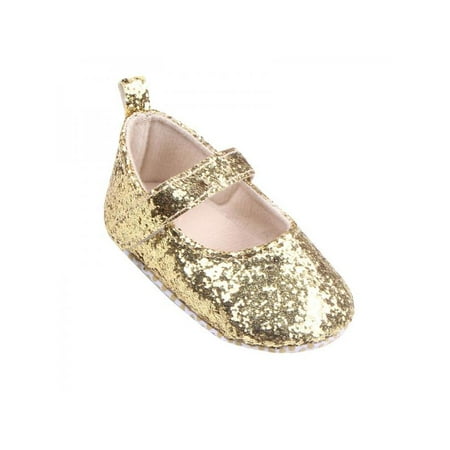 

Baby Toddler Girl Shoes Sequins Glitter Sneakers Soft Sole First Walker