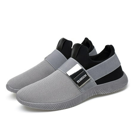 black slip on sock trainers