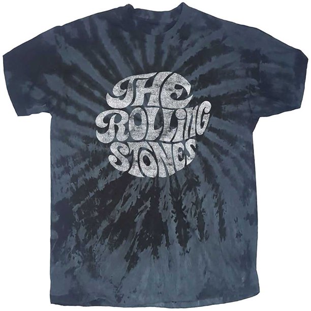 The Rolling Stones - Camiseta 70s Logotipo para Adultos Unisex (Negro)
