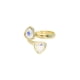 thumbnail image 1 of Anillo para Mujer con Cristal Fino Swarovski Trillant–  Bañado en Oro 14k– Anillo Elegante y Brillante-Aretes de Mujer de Moda, Joyería para Mujer de Moda– Regalo especial Ortiz Espinosa Temporada, 1 of 2