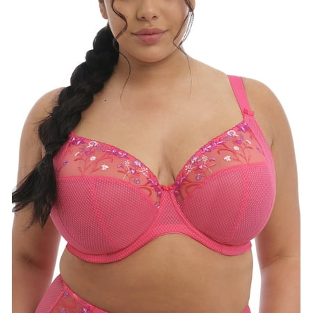 Elomi Charley Banded Plunge Underwire Bra (4380) 34HH Honeysuckle