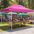 thumbnail image 3 of Quictent 10x15 FT Pop-Up Canopy Tent with Adjustable Height, Commercial Instant Gazebo Outdoor with Waterproof & UV Protection, Portable Shelter for Parties, Events, Craft Fairs, Pink, 3 of 10