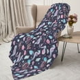 thumbnail image 3 of Sikiie Watercolor Marine Animals Cozy Flannel Fleece Throw Blanket: Lightweight & Thick for All Seasons - Perfect for Women, Men, & Kids"50"x40", 3 of 6