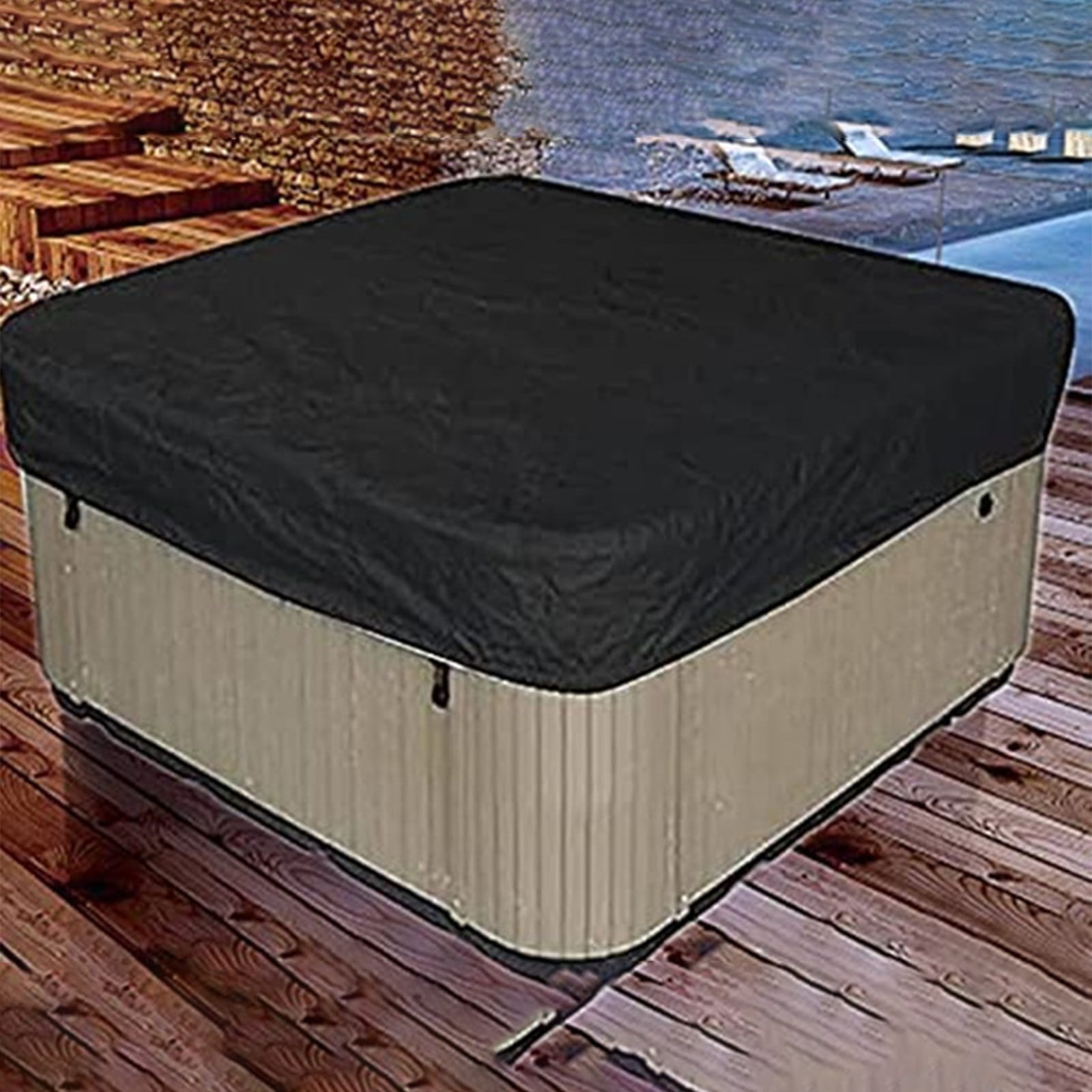 Qianduo Above Ground Pool Covers - Pool Net Cover for Leaves - Solar Pool Cover 18Ft Round - Bathtub Cover Outdoor Square Hot Tub Cover Pool Cover Dustproof Cover - 30*207cm/11.8*81.49in
