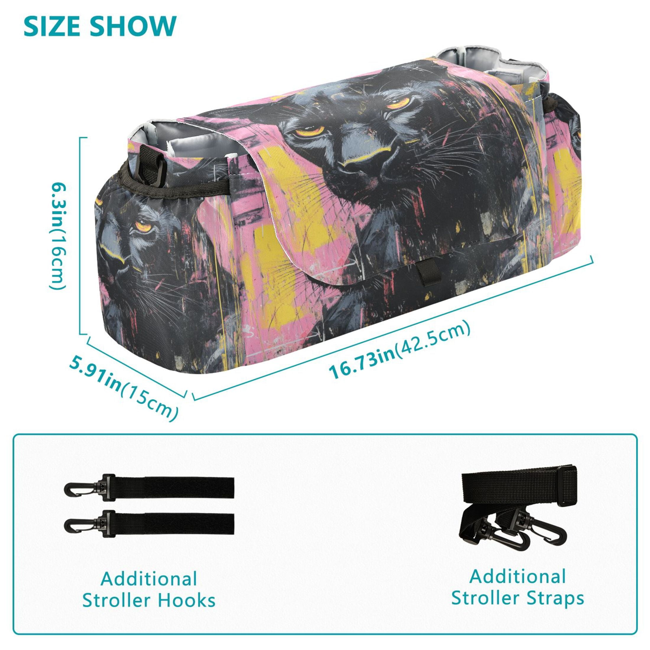 DIXRUYEE Stroller Organizer Vivid Guardian Printed
