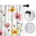 thumbnail image 4 of Blackout Kids Curtains,Floral Watercolor Painting Childrens Insulated Curtains Set Of 2,Bedroom Essentials,Toddler Room Decor 42x54in(106x137cm), 4 of 4