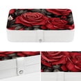 thumbnail image 4 of Rose Portable PU Leather Jewelry Box with Removable Compartment, Necklace Holder, Storage Box, and Jewelry Organizer, 4 of 6