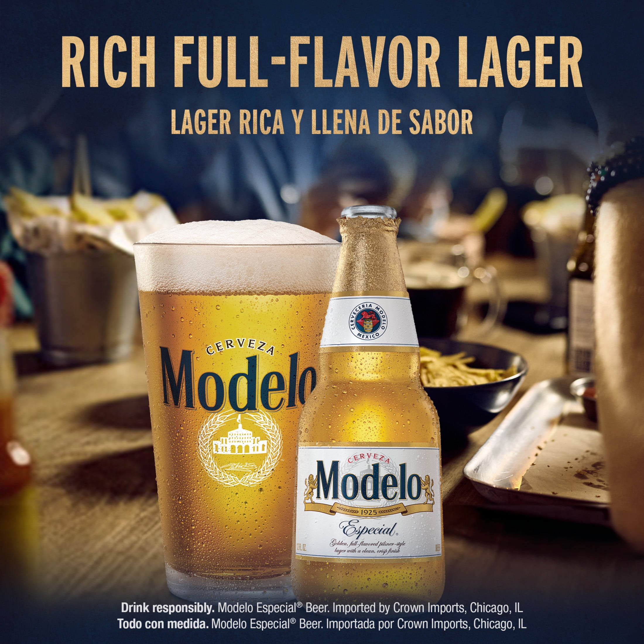 Modelo Especial Mexican Lager Import Beer, 24 pack 12 fl. oz. Bottles, 4.4% ABV