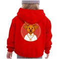 thumbnail image 7 of Staki Christmas Graphic Hoodies Girl Christmas Sweatshirt Casual Pullover Tops Christmas Hoodies for Girls(Red,4-5 Years), 7 of 7