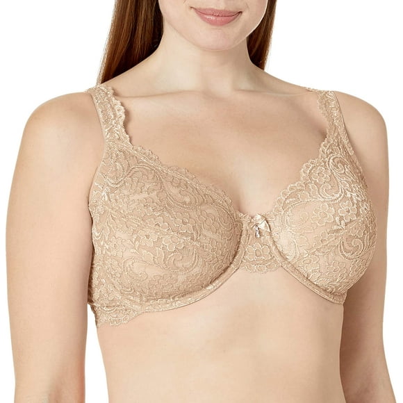 Smart  Sexy Womens Plus Size Curvy Signature Lace Unlined Underwire Bra with Added Support