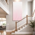 thumbnail image 4 of Canvas Wall Art, Pink Geometric Framed Canvas Prints for Hallway Bedroom, Modern White Stripe Abstract Distortion Art Gallery Wrapped Wall Decor for Home Office, Gifts, 24"x48" Ship Next Day, 4 of 9