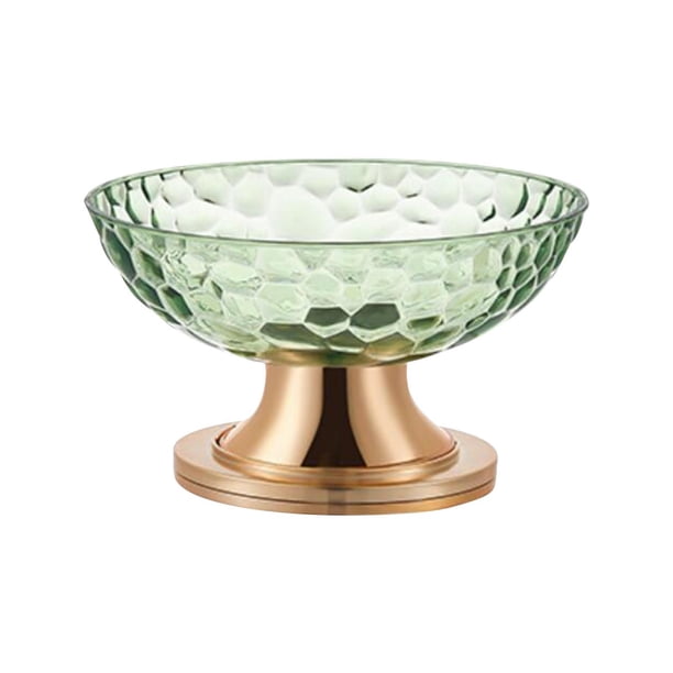 Advancent Cuenco para servir postres, bandeja para aperitivos, cesta de frutas, cuenco para pan, aperitivos, hogar, verde Organizadores de utensilios de cocina Giratorio verde