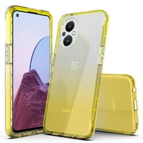 OnePlus Nord N20 5G Case, Rosebono Hybrid Gradient Transparent Soft Clear Skin Cover Case For OnePlus Nord N20 5G (Yellow)