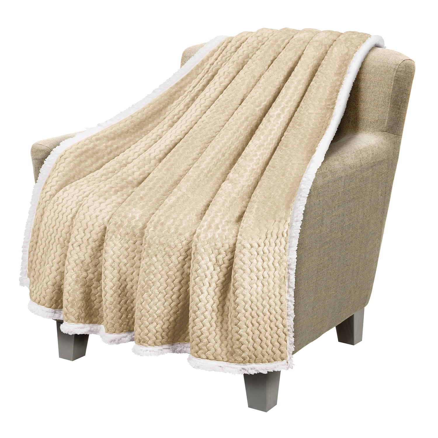 Sherpa Throws Blanket, Super Soft Fluffy Fuzzy Fleece Plush Blanket for