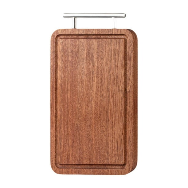Tabla de cortar de madera, bandeja multiusos, ligera S